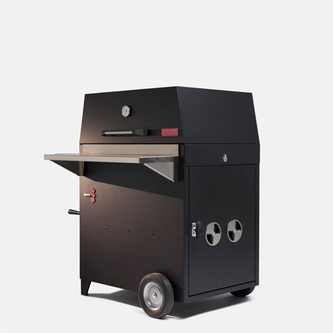 Hasty Bake Legacy 131 sett fra siden med luftespjeld